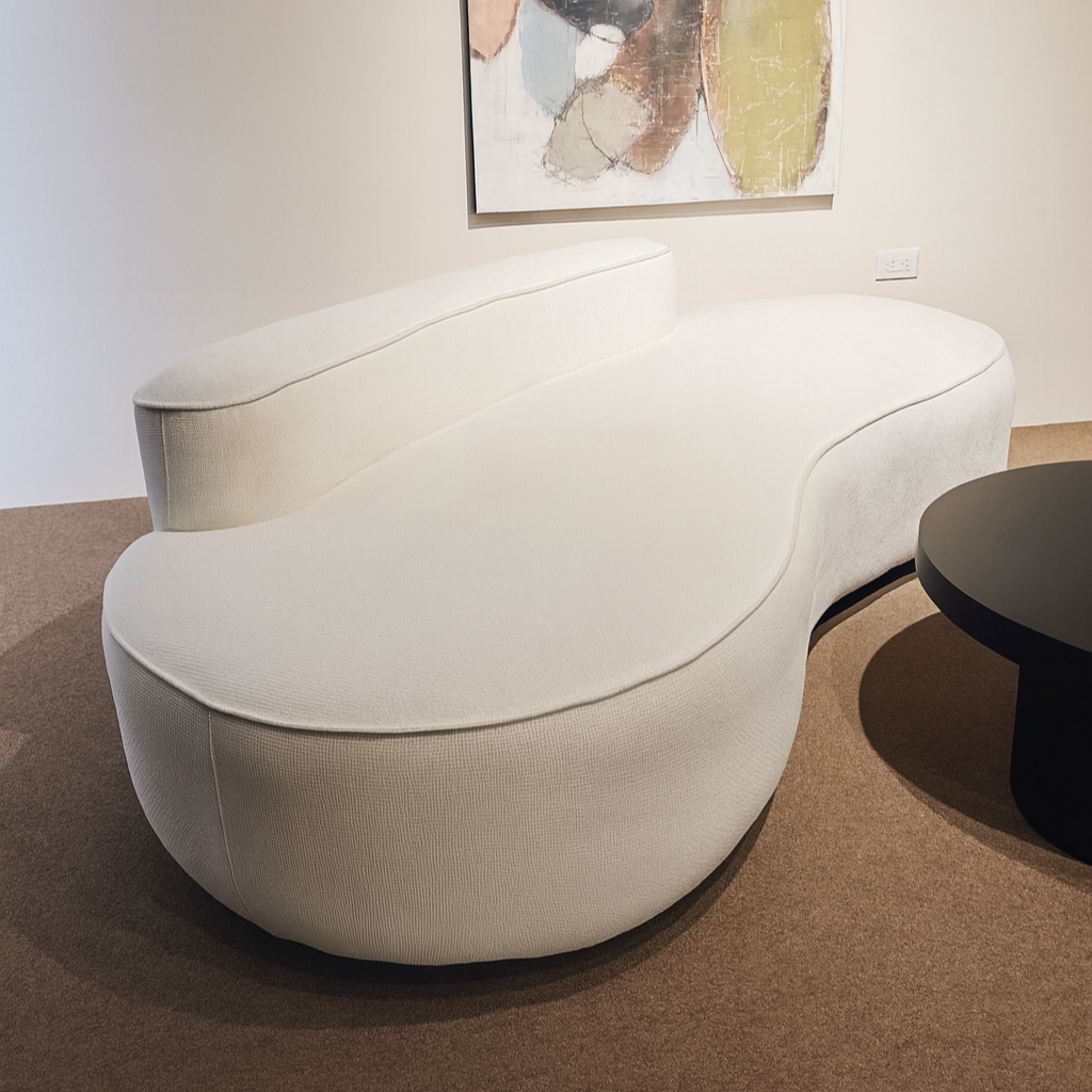 Sofa Jinete Tapizado Blanco