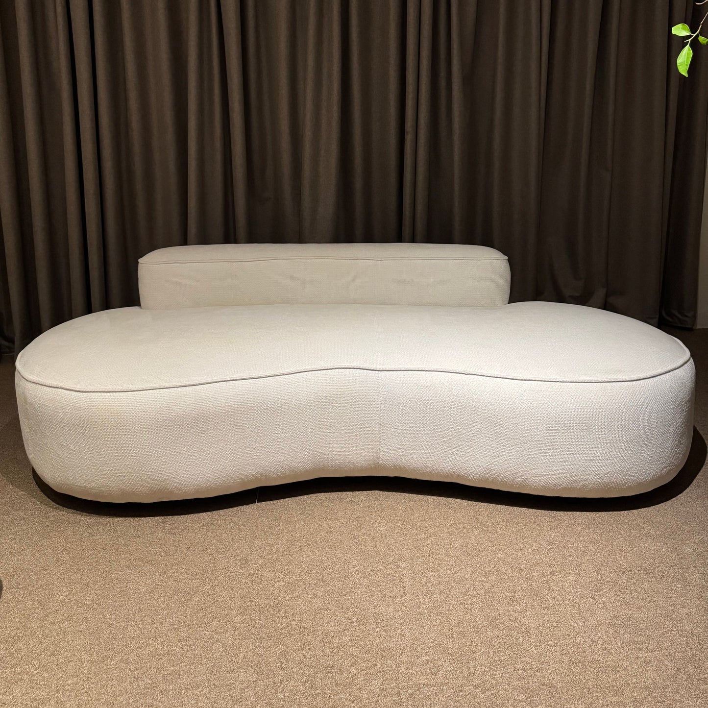 SOFA JINETE TAPIZ BLANCO 3 PLAZAS
