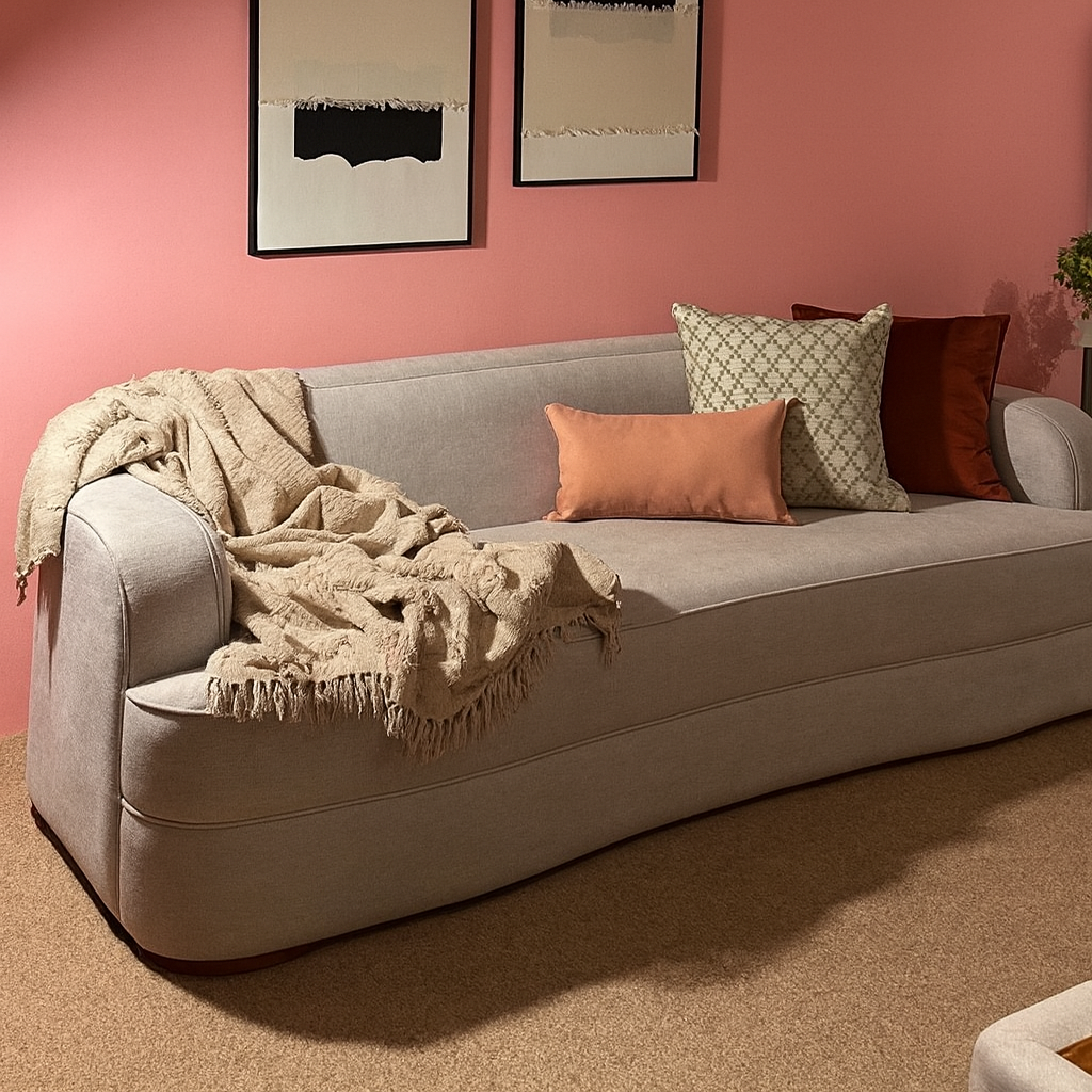 Sofa Nur Gris 3 plazas