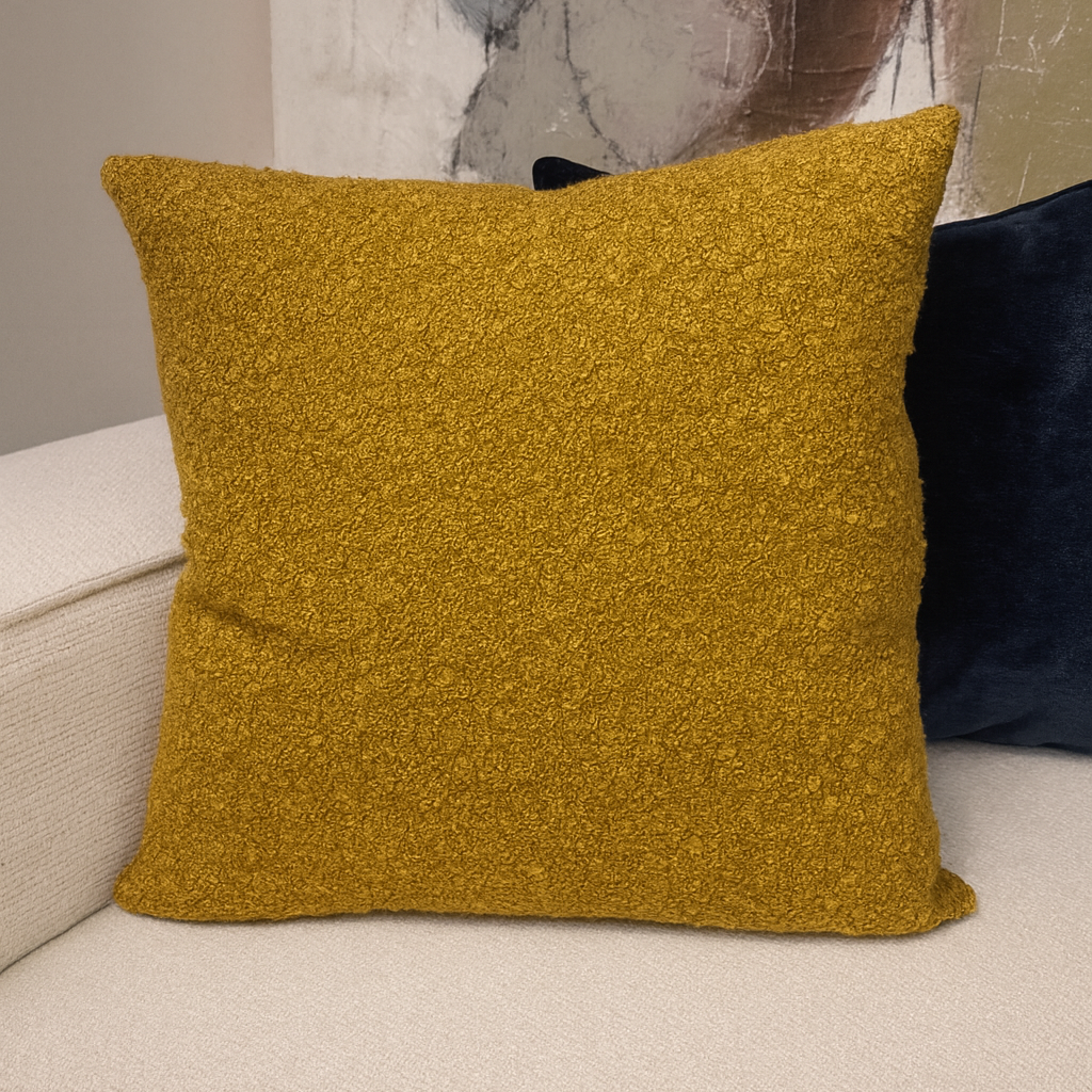 Cojin Mostaza Boucle