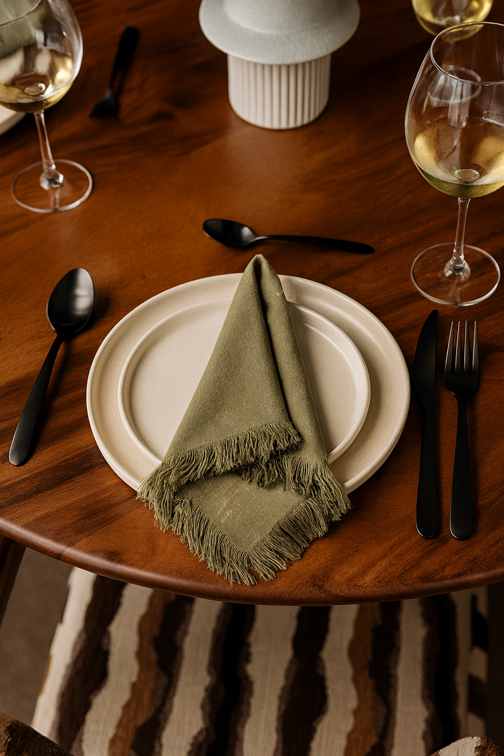 CUBIERTOS NEGRO SET INDIVIDUAL