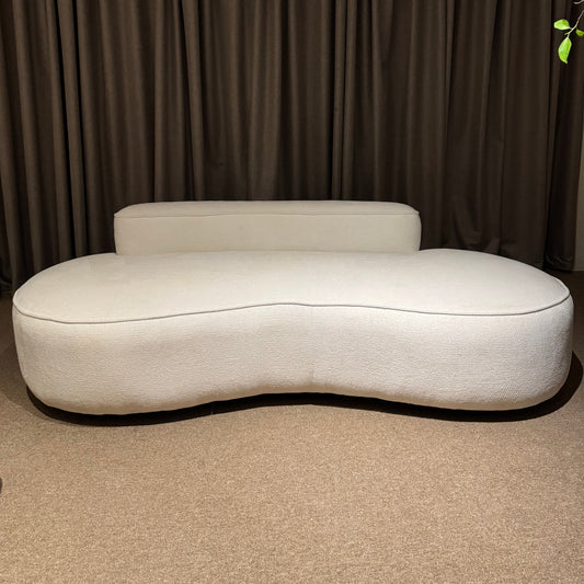 SOFA JINETE TAPIZ BLANCO 3 PLAZAS